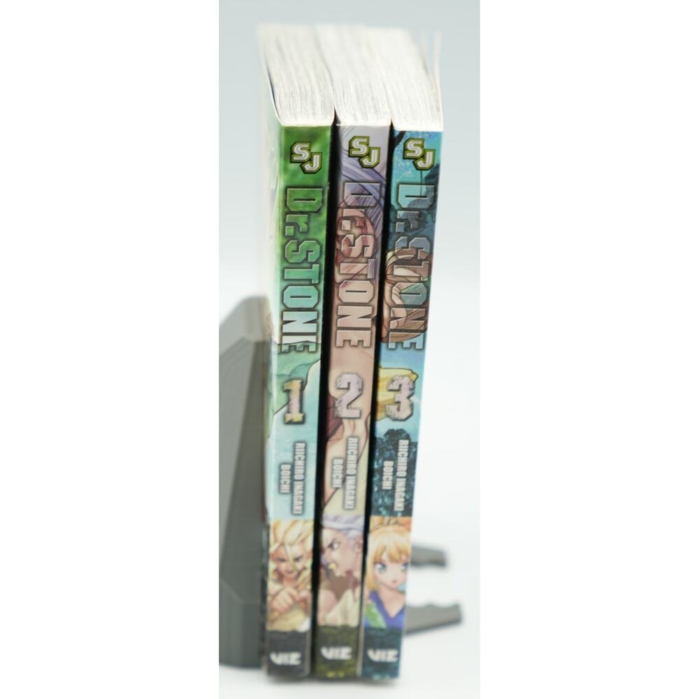 Dr.‎ Stone Manga Vol 1–3 English Set by Riichiro Inagaki VIZ Media Shonen
